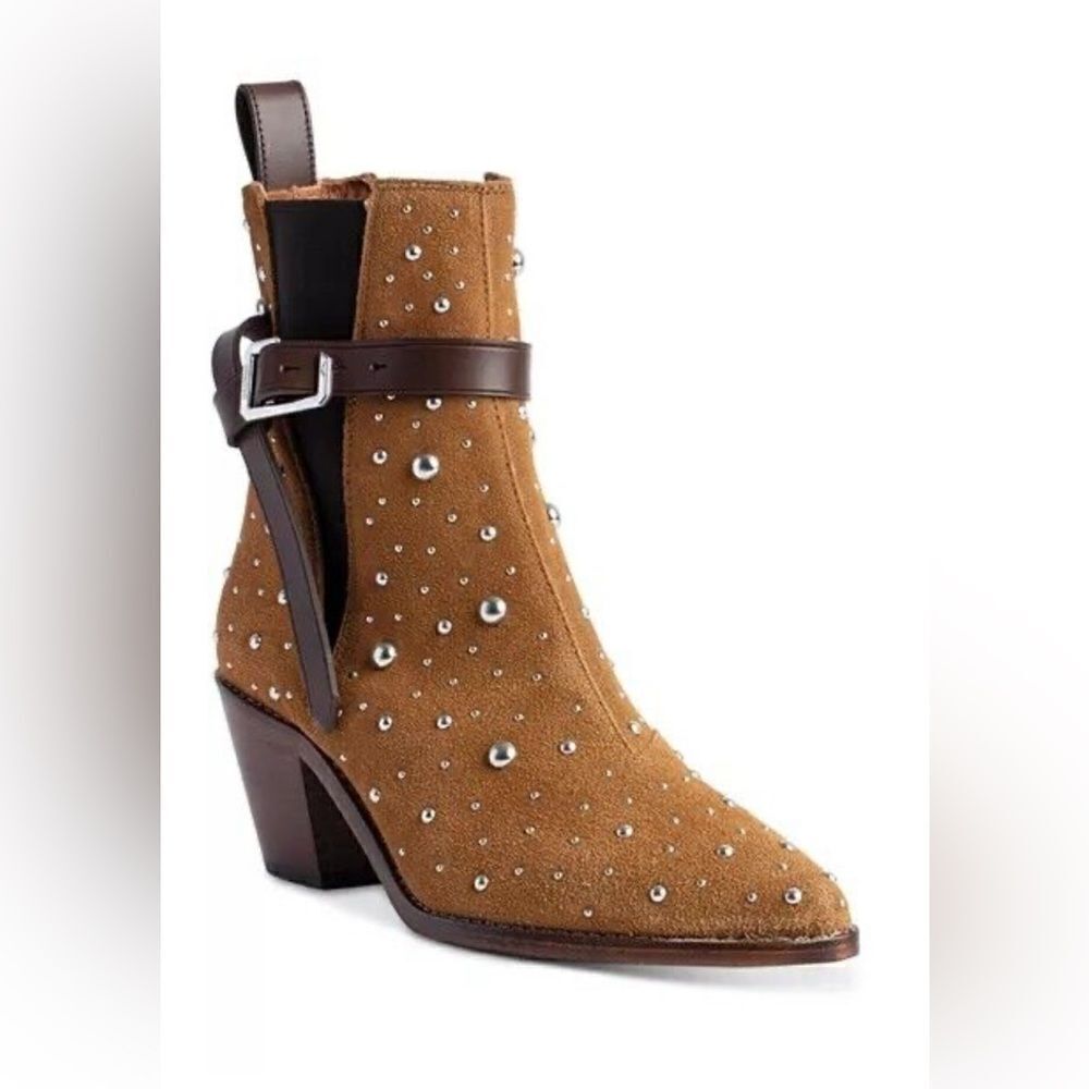 Zadig & Voltaire pointed toe boot Tyler Cecilia Dream Studded Suede. 39/8 New - Picture 6 of 16